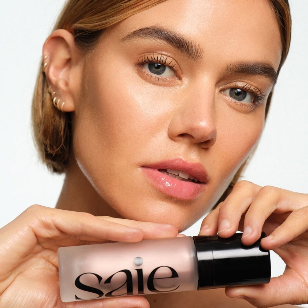 Saie FULL SIZE  Super Glowy Gel Face Luminizer Universal Roseglow - NEW